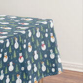 Snowman Cats Holiday Pattern Tischdecke (Beispiel)