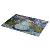 Snowman Charcuterie Board Schneidebrett (Ecke)
