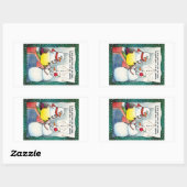 Snowman Checkup Stickers (Blatt)