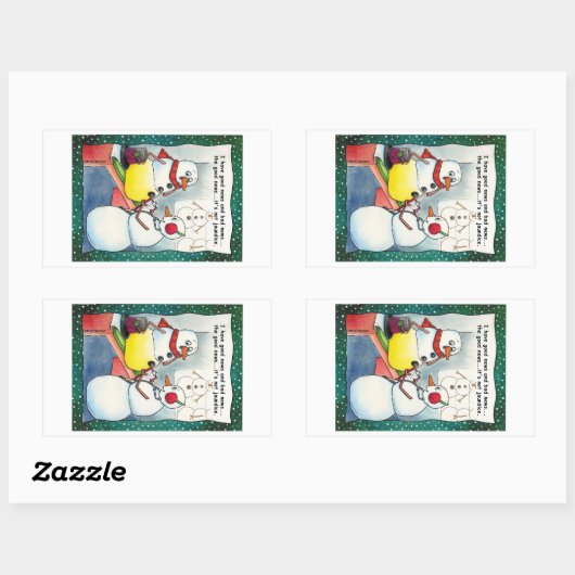 Snowman Checkup Stickers (Blatt)