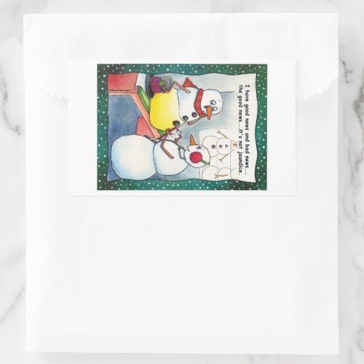 Snowman Checkup Stickers (Tasche)