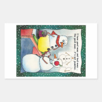 Snowman Checkup Stickers