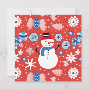 Snowman Chillin' Einladung