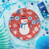 Snowman Chillin' Pappteller (Party)