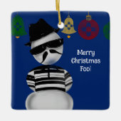 Snowman Cholo New Mexico Weihnachtsschmuck Zia (Vorderseite)