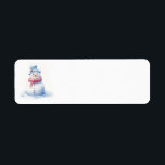 Snowman Christmas Address Labels<br><div class="desc">Weihnachtsanschriften</div>