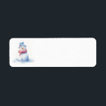 Snowman Christmas Address Labels<br><div class="desc">Weihnachtsanschriften</div>