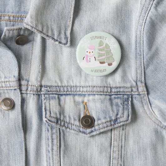 Snowman Christmas Button (Beispiel)