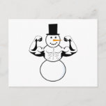 Snowman Christmas Card Bodybuilder Fitness Postkarte<br><div class="desc">Schneemann... Schneemann... Weihnachten wird gekapert. Winter, der einen Schneemann nach dem anderen gepanzert hat. Weihnachten oder Winter oder Schneemann Postkarte oder Grußkarte für die Gymnastik Goer oder Gymnastik Weihnachten Party Einladung. Shirt für Ihr Krafttraining, Körpertraining oder Krafttraining. Das Shirt für den Fitnessraum. Shirts for Lifters ist eine Webseite für Lifters,...</div>