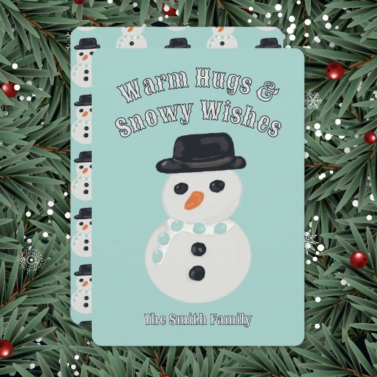 Snowman Christmas Card Feiertagskarte