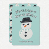 Snowman Christmas Card Feiertagskarte