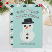 Snowman Christmas Card Feiertagskarte