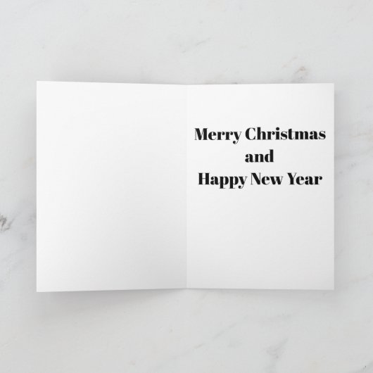 Snowman Christmas Card Feiertagskarte (Innenseite)