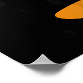 Snowman Christmas Character Face Poster (Ecke)