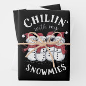 Snowman Christmas Chillin mit meinen Snowmies-Gesc Geschenkpapier Set (Beispiel)