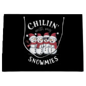 Snowman Christmas Chillin mit meinen Snowmies-Gesc Große Geschenktüte (Vorderseite)