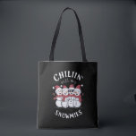 Snowman Christmas Chillin mit meinen Snowmies-Gesc Tasche<br><div class="desc">Snowman Christmas Chillin mit meinen Snowmies-Geschenken</div>