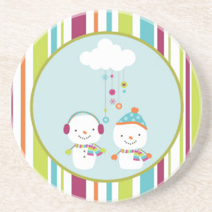 Snowman Christmas Drink Untersetzer