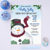 Snowman Christmas Drive Thru Holiday Party Flyer (Einzeln)