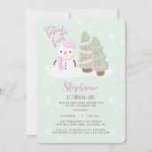 Snowman Christmas Einladung (Vorderseite)