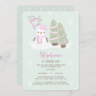 Snowman Christmas Einladung