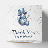 Snowman Christmas Elegante Winterferien Geschenkschachtel (Oben)