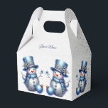 Snowman Christmas Elegante Winterferien Geschenkschachtel<br><div class="desc">Schneemann Weihnachten Elegante Winterurlaube Gefallen Schachboxen. Einzigartiges,  schönes,  stilvolles Design. Leicht personalisiert zu sein. Schriftart Stil,  Größe und Farben können geändert werden. Matching-Elemente verfügbar.</div>