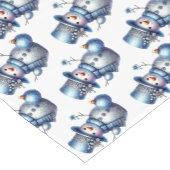 Snowman Christmas Elegante Winterferien Kurzer Tischläufer (Ecke)