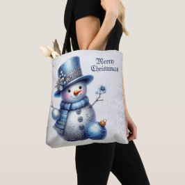 Snowman Christmas Elegante Winterferien Tasche