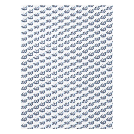 Snowman Christmas Elegante Winterferien Tischdecke (Vorderseite)