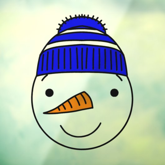 SNOWMAN CHRISTMAS-Fensterheber Fensteraufkleber (Blatt 3)