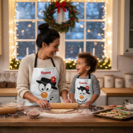 Snowman Christmas Fun Novelty Cartoon Schürze