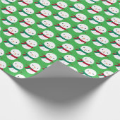 Snowman Christmas Geschenkpapier (Ecke)