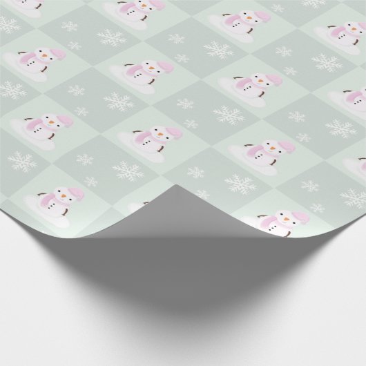 Snowman Christmas Geschenkpapier (Ecke)