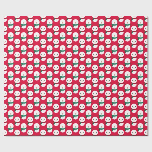 Snowman Christmas Geschenkpapier (Flach)