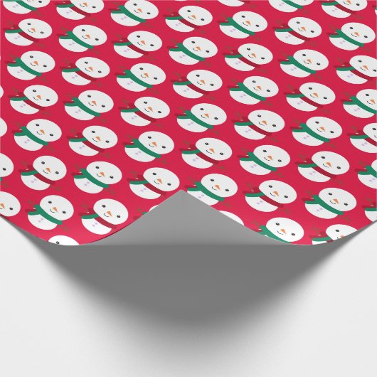Snowman Christmas Geschenkpapier (Ecke)