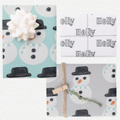 Snowman Christmas  Geschenkpapier Set