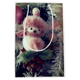 Snowman Christmas Gift Bag Mittlere Geschenktüte