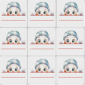 Snowman Christmas Gift Label stickers  (Vorderseite)