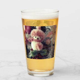 Snowman Christmas Glass Cup –  Winter Drinkware Glas