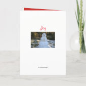 Snowman Christmas Grandson Card Feiertagskarte (Rückseite)