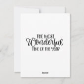 Snowman Christmas Gruß Feiertagskarte (Rückseite)