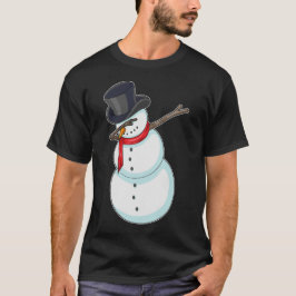 Snowman Christmas Hip Hop Dance Dab T-Shirt