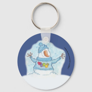 Snowman Christmas ist "Schnee" Nah Schlüsselanhänger