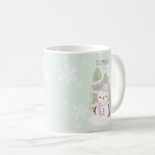 Snowman Christmas Kaffeetasse (VorderseiteRechts)