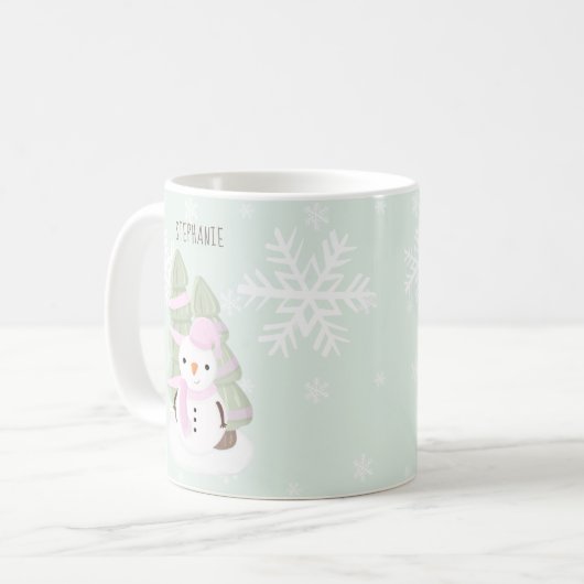 Snowman Christmas Kaffeetasse (Vorderseite Links)