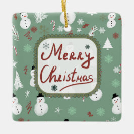 Snowman Christmas Keramikornament