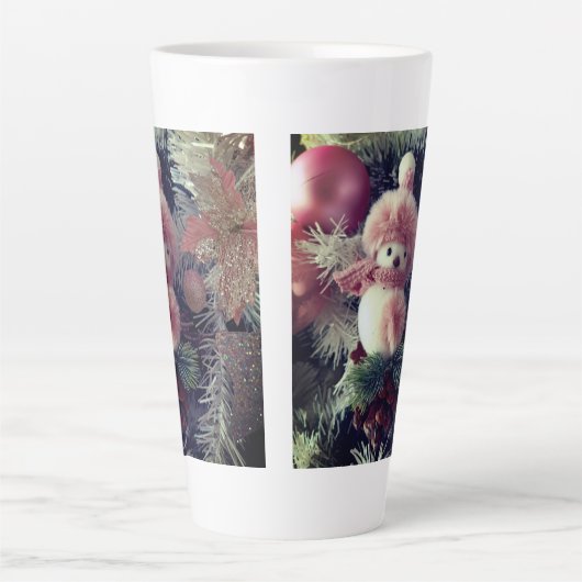 Snowman Christmas Latte Mug Milchtasse (Vorderseite)