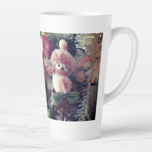 Snowman Christmas Latte Mug Milchtasse (Rechts)