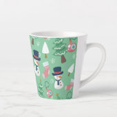 Snowman Christmas Latte Tasse (Rechts)